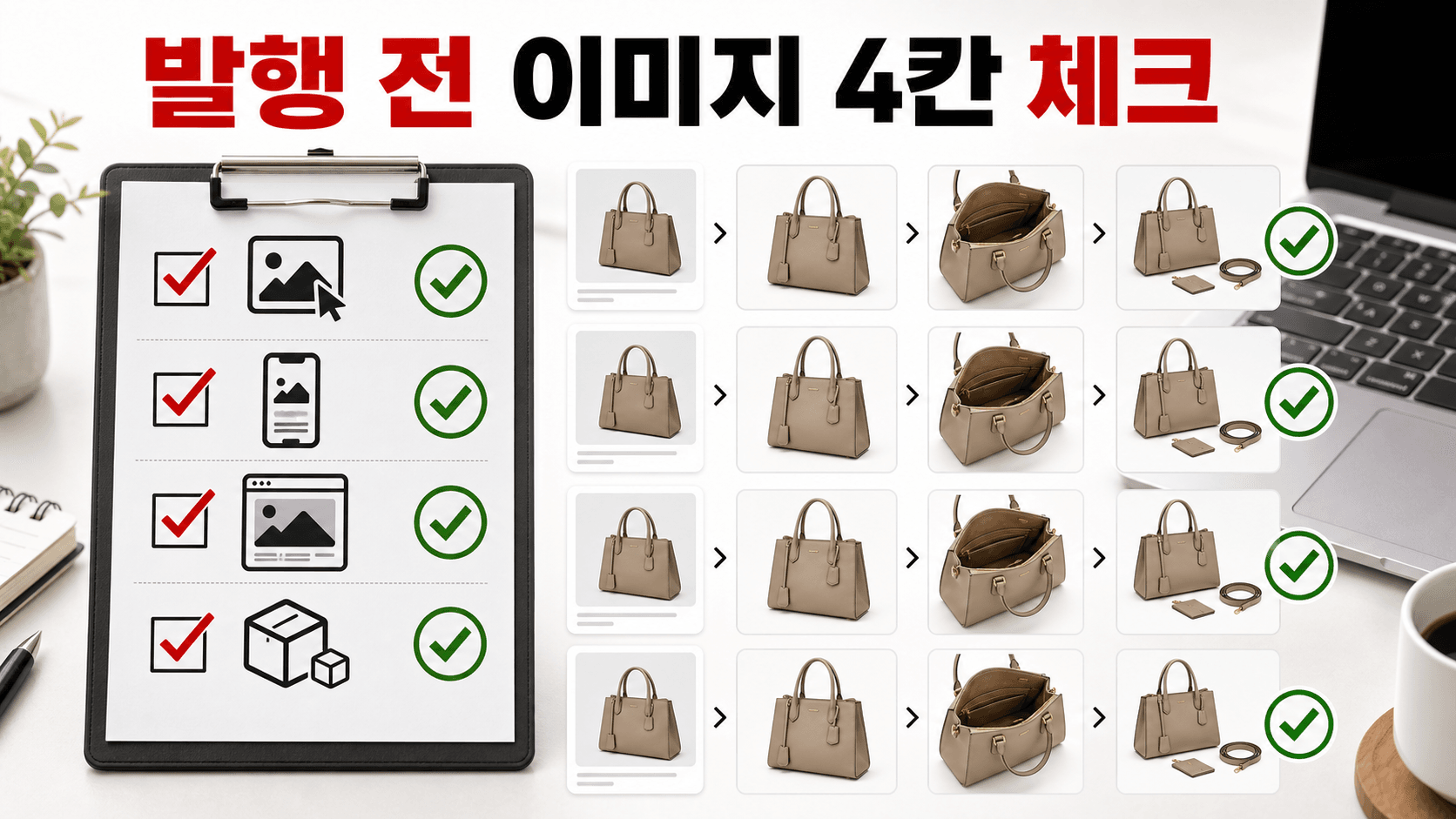 발행 전 이미지 4칸 체크