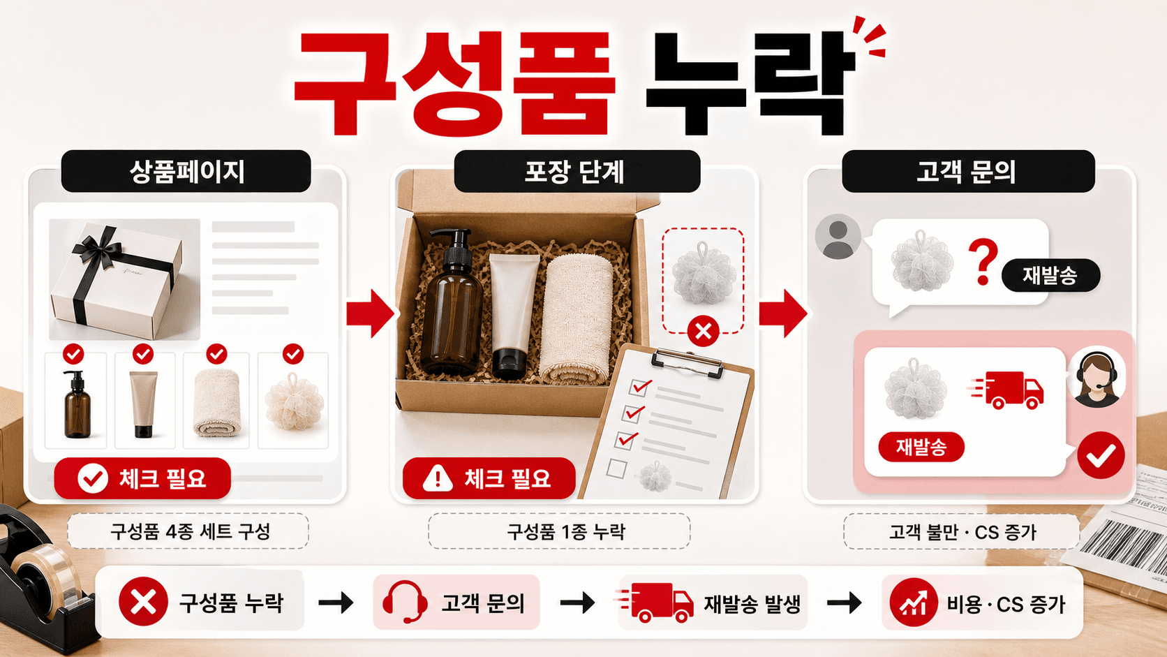 세트 구성 기준표