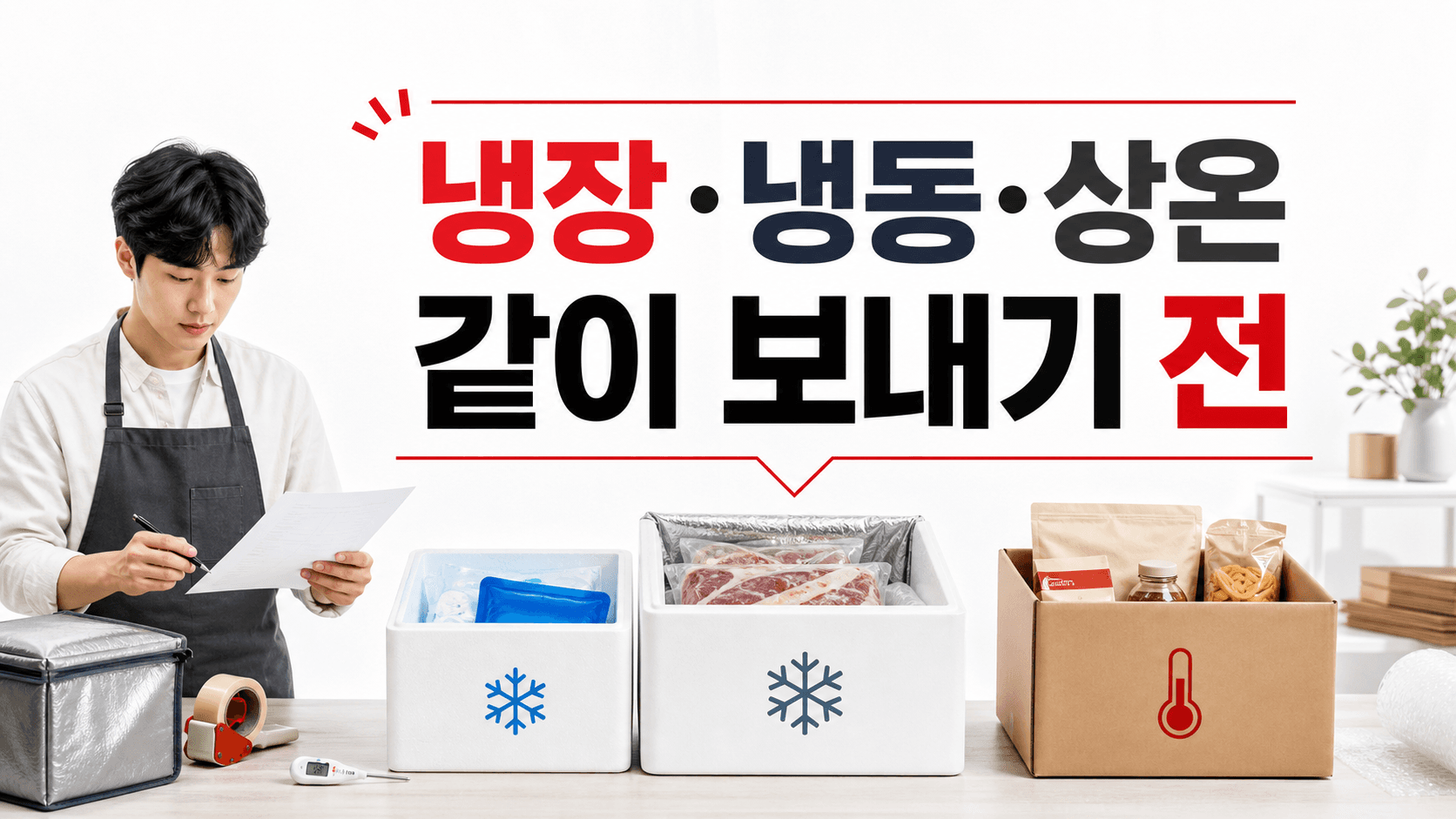 냉장·냉동·상온 같이 보내기 전