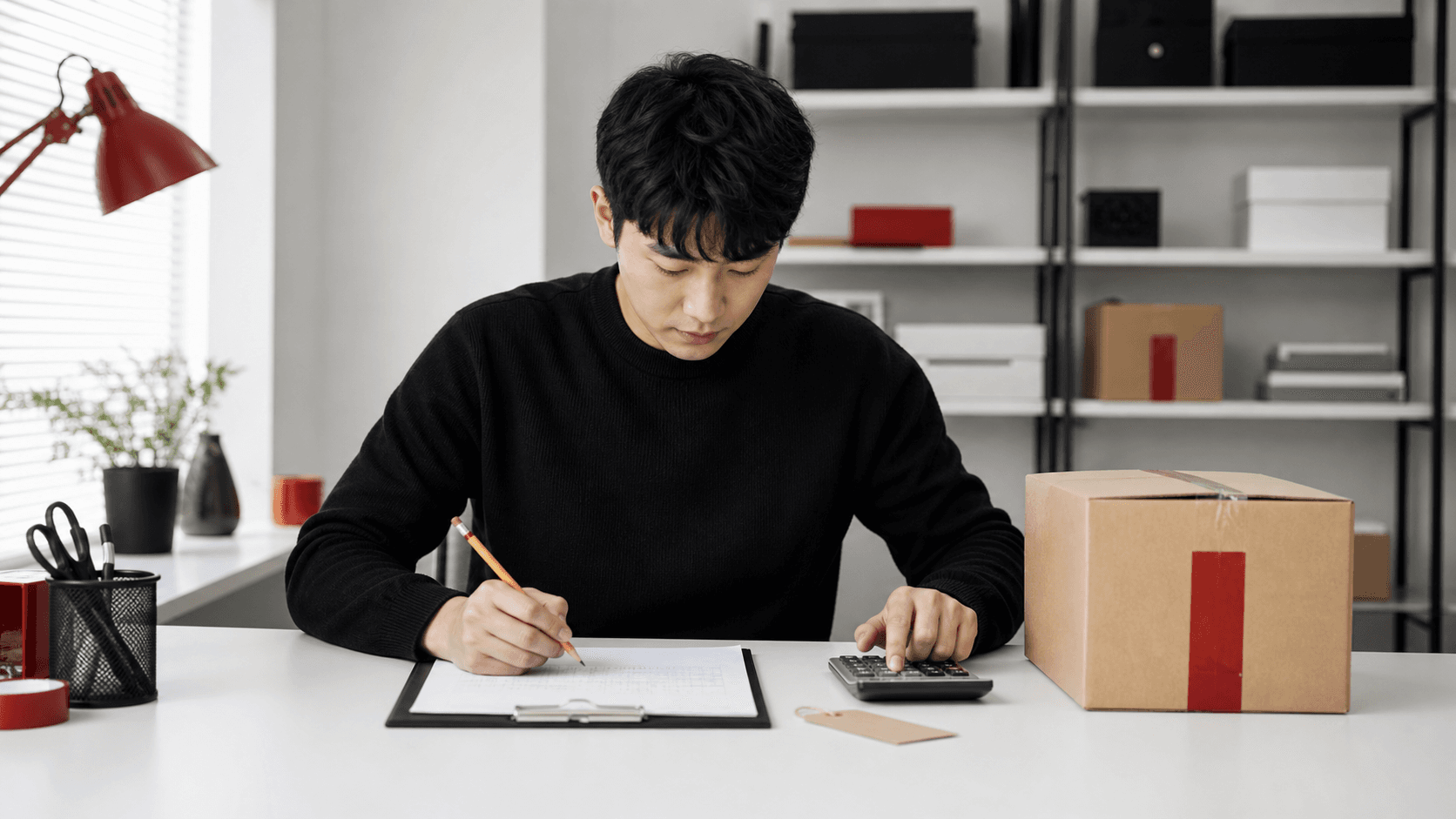 한 상품의 비용과 가격을 다시 계산하는 이커머스 셀러