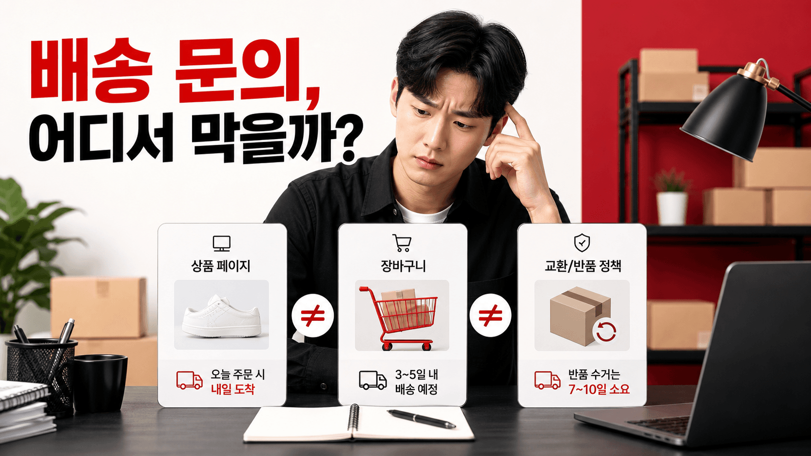 배송 문의가 주문 직전까지 남는 상품, 상세페이지에서 먼저 맞출 3곳