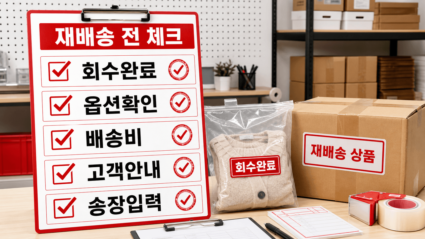 재배송 전 체크리스트