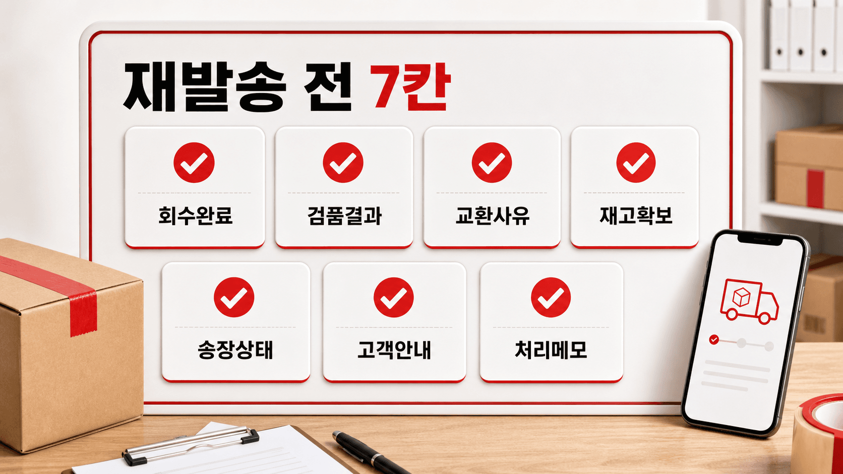 재발송 전 7칸 체크리스트