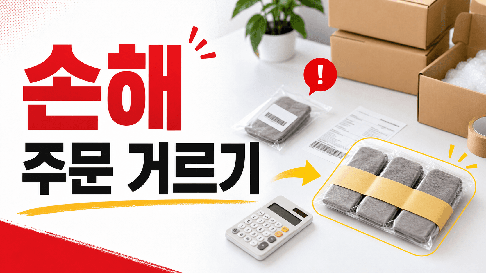 천원 상품 한 개씩 팔릴 때, 손해 주문 거르는 최소수량 3칸 기준표 대표 이미지