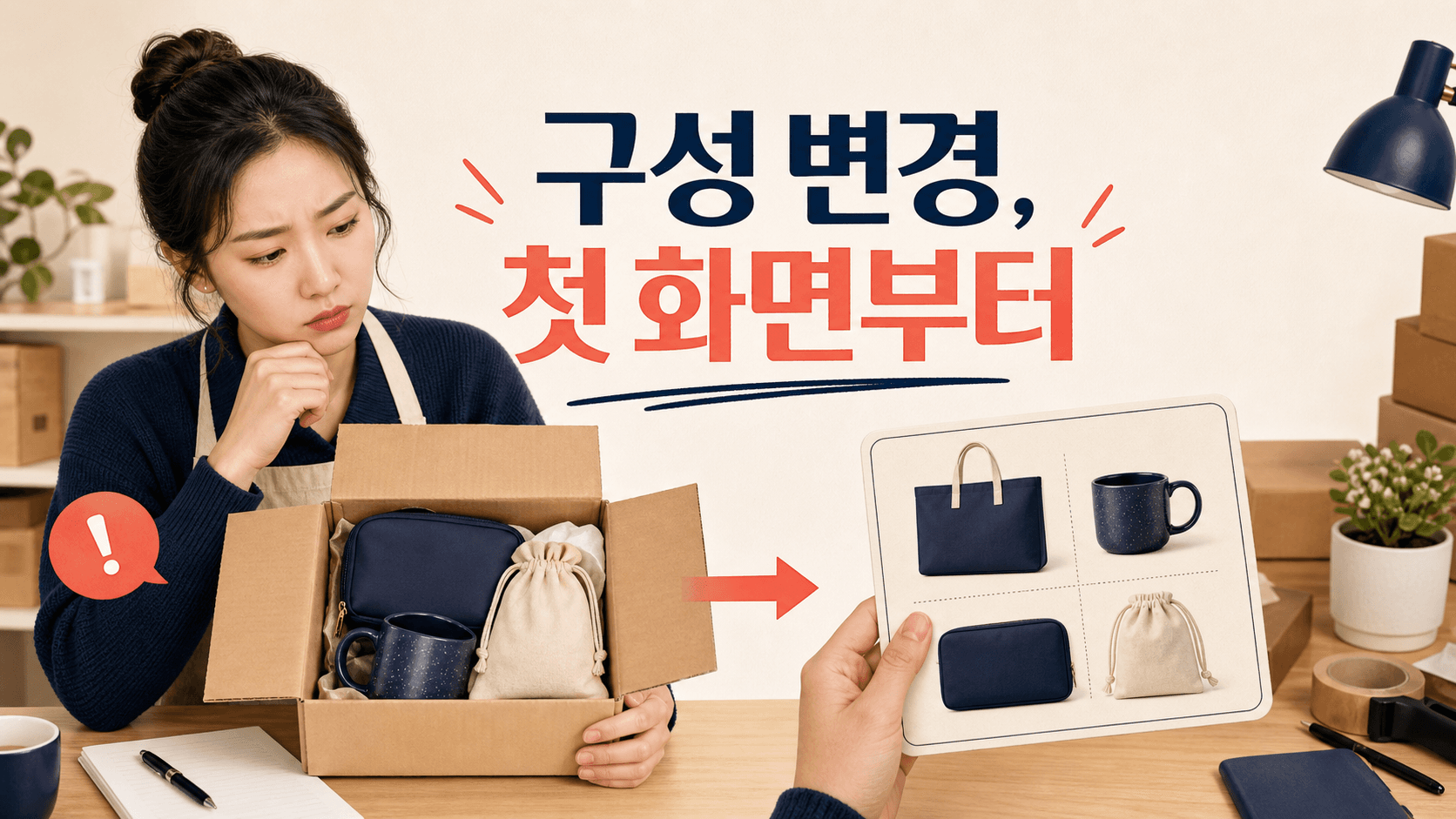 구성품이 바뀐 상품, 결제된 주문보다 먼저 상세페이지 첫 화면부터 고치는 순서 대표 이미지