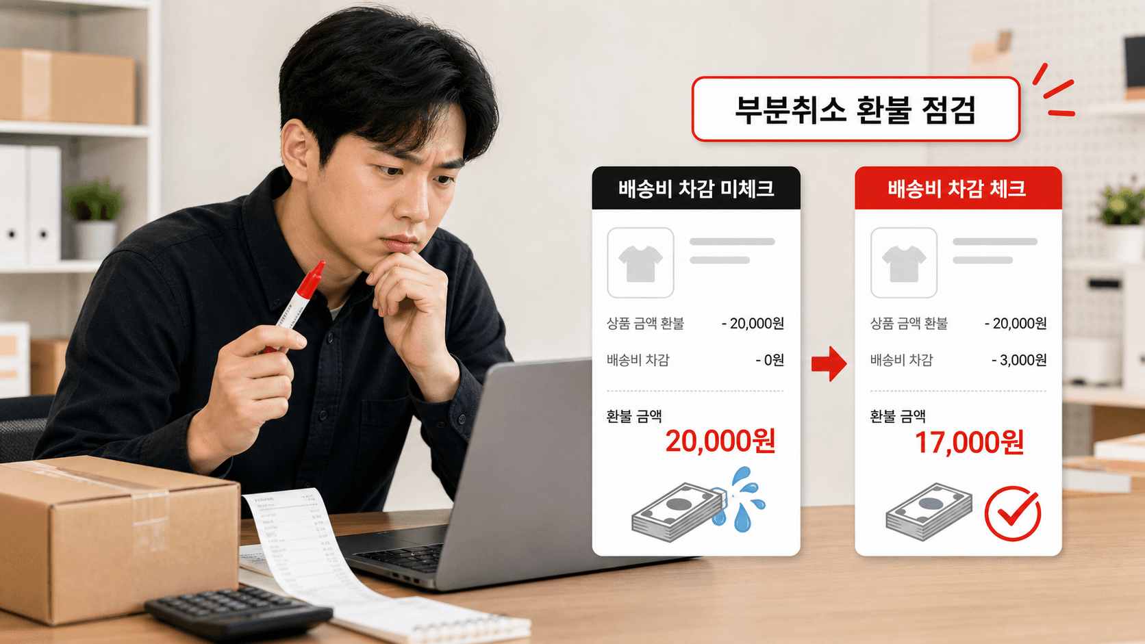 부분취소 환불 점검