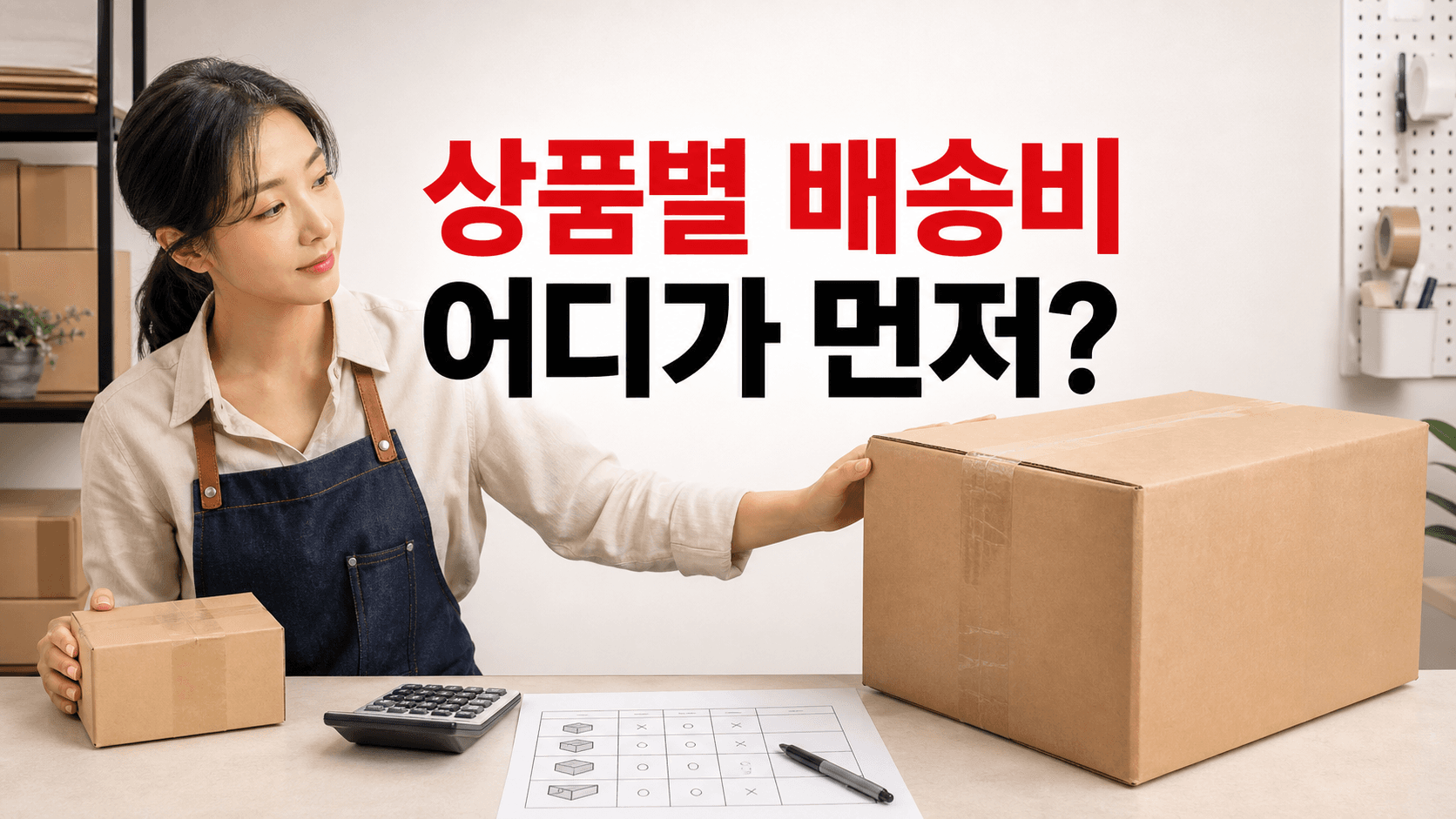 배송비가 상품마다 달라진 주문, 일반 상품은 건드리지 않는 설정 분리법 대표 이미지