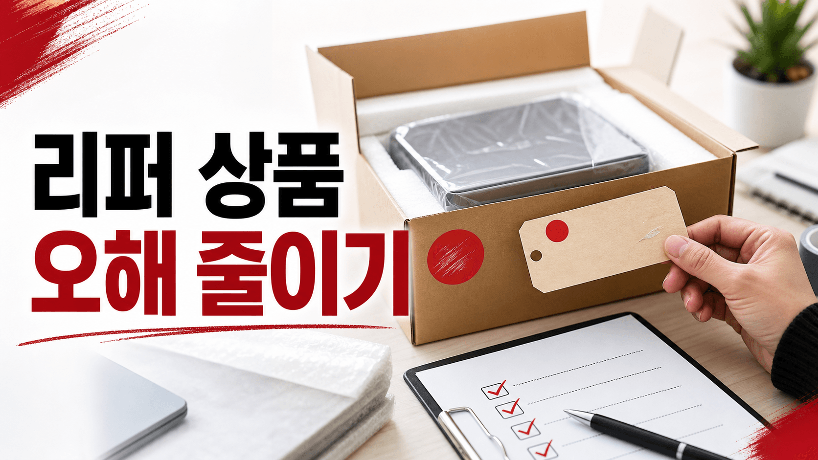 리퍼 상품을 새 상품 할인으로 오해하는 고객, 첫 화면에서 상태를 가르는 법