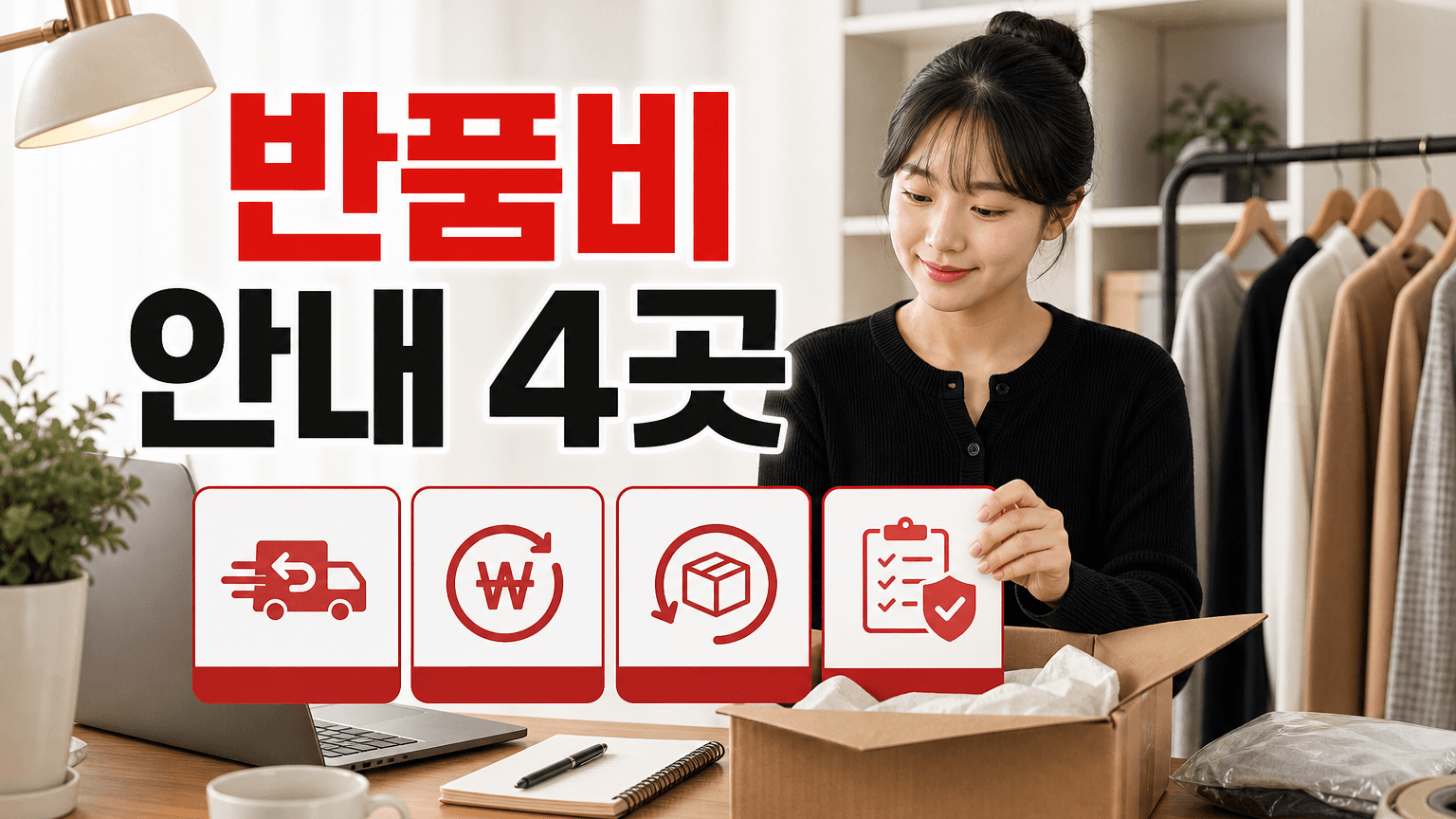 무료배송 상품인데 반품비 문의가 반복될 때, 안내를 맞출 4곳 대표 이미지