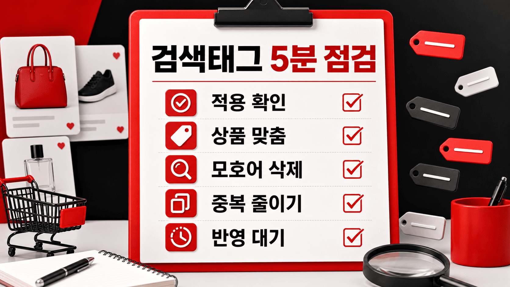 검색태그 5분 점검 체크리스트