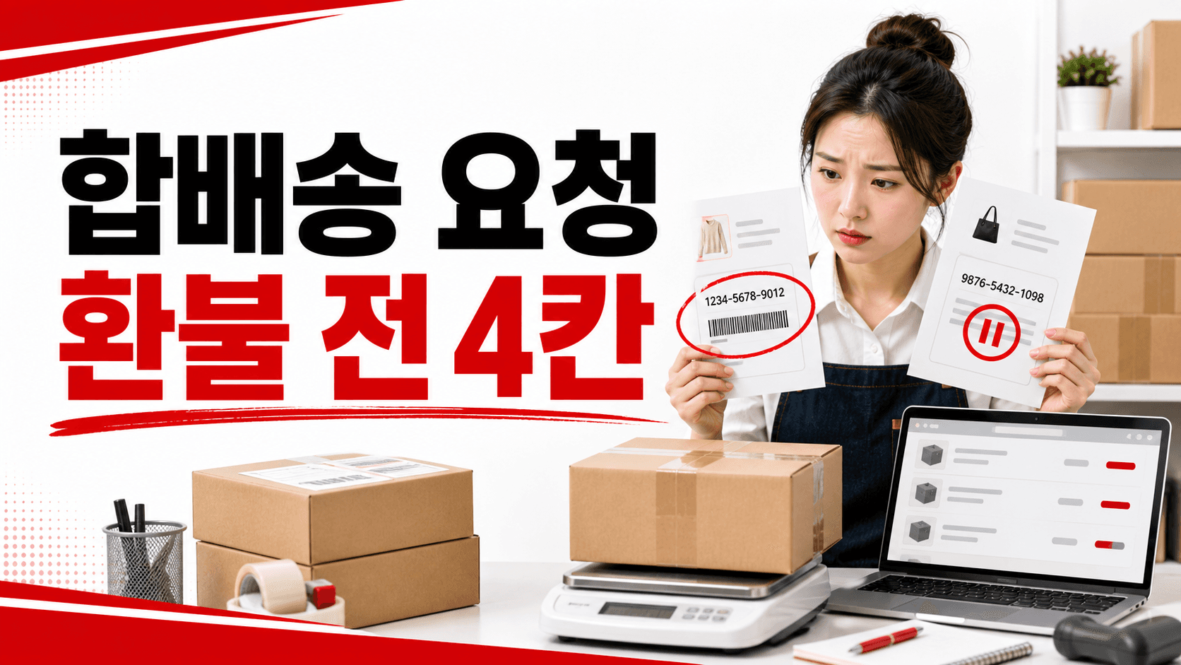 따로 결제한 주문을 묶어 달라는 고객, 환불 전 4칸 확인 대표 이미지