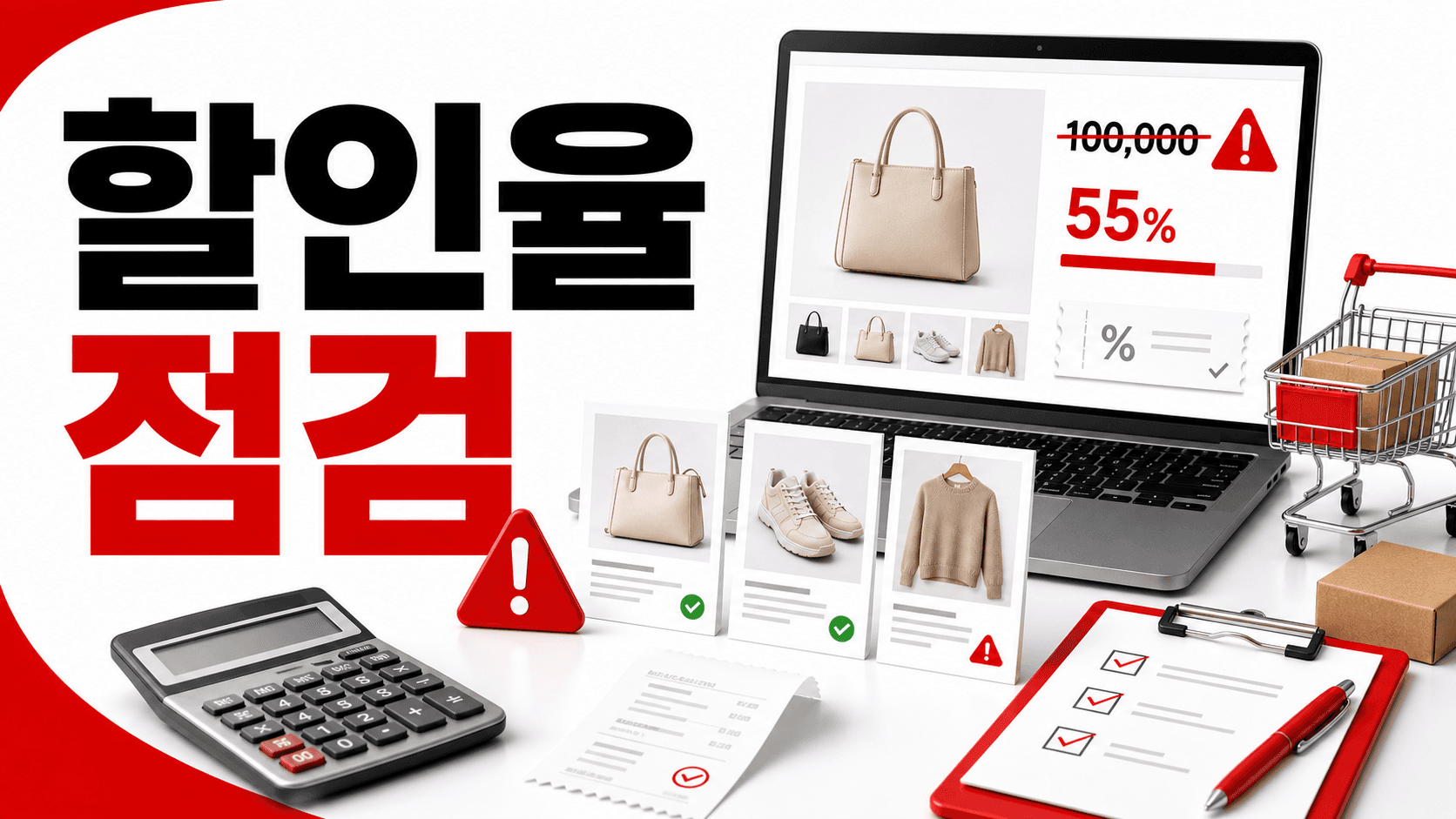 할인율 표시 틀리면 신뢰가 깎입니다, 기준가격 10분 점검표 대표 이미지