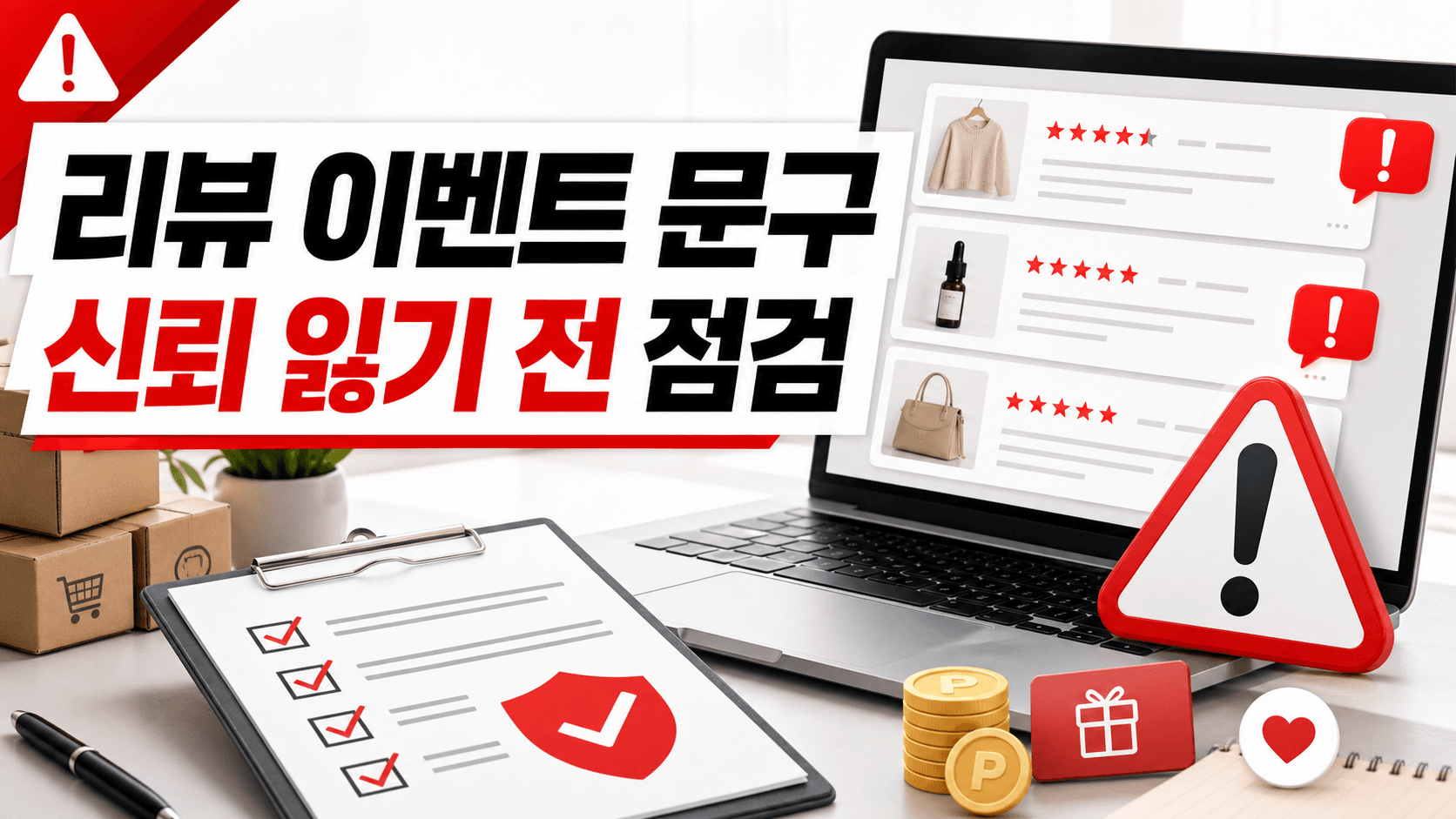 리뷰 이벤트 문구, 신뢰 잃기 전 보는 10분 체크리스트 대표 이미지